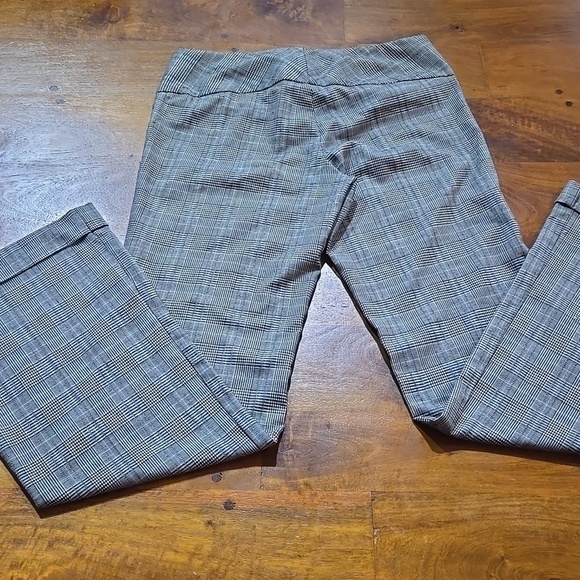 Star City Y2K Black And White Plaid Mid-Rise Cuffed Trouser Pants Size 7 - Picture 10 of 15